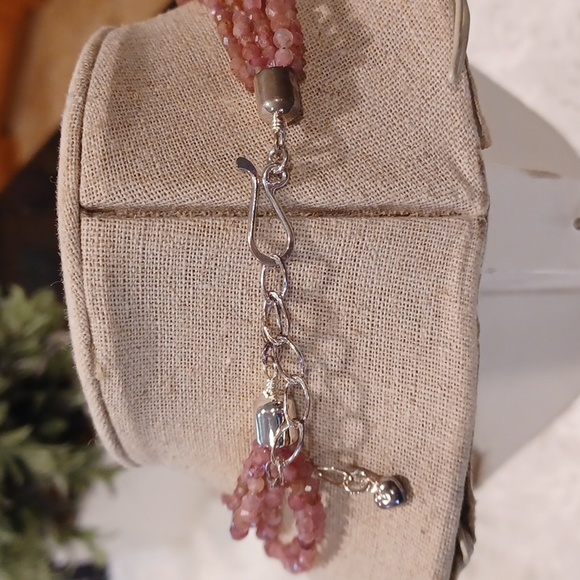 Jay King Mind Finds Pink Tourmaline 6 Strand Necklace NEW - Picture 6 of 10